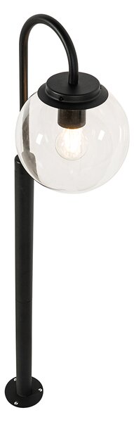 Moderný lampáš čierny s plastom 104 cm IP44 - Sfera