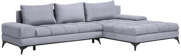 ROHOVÁ SEDAČKA, textil, svetlosivá Carryhome - Sedačky
