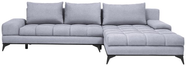 ROHOVÁ SEDAČKA, textil, svetlosivá Carryhome - Sedačky
