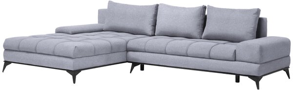 ROHOVÁ SEDAČKA, textil, svetlosivá Carryhome - Sedačky
