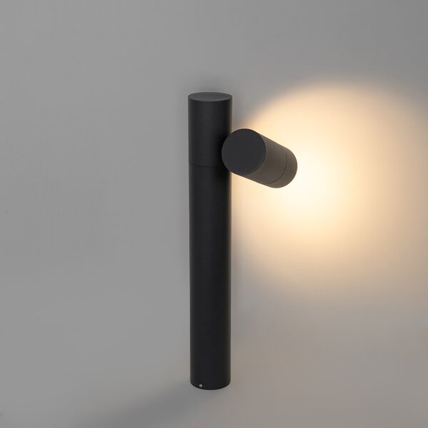 Stojaca vonkajšia lampa čierna 50 cm nastaviteľná - Duo