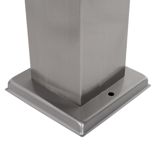 Vonkajšia lampa oceľ 80 cm so zásuvkou IP44 - Malios