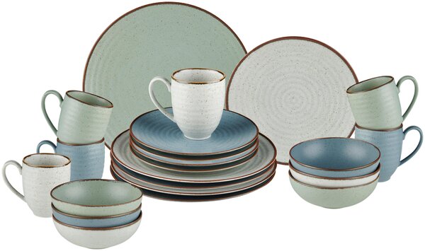 KOMBINOVANÝ SERVIS 24-dielne, porcelán keramika Landscape - Jedálenské sety