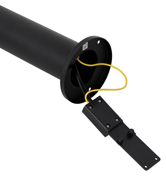 Stojaca vonkajšia lampa čierna 45 cm IP44 nastaviteľná 2-svetlo - Duo