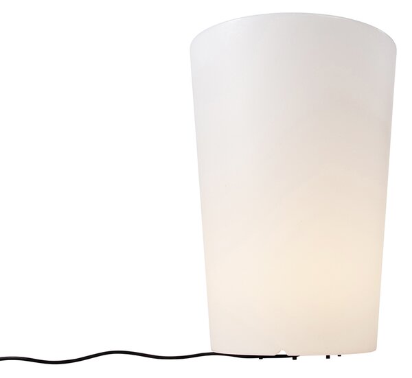 Inteligentná vonkajšia stojaca lampa kvetináč biela IP65 vrátane LED Wifi A60 - Verano