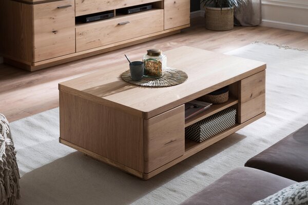 KONFERENČNÝ STOLÍK, dub bianco, drevo, kompozitné drevo, 115/44/65 cm Linea Natura - Stolíky do obývačky
