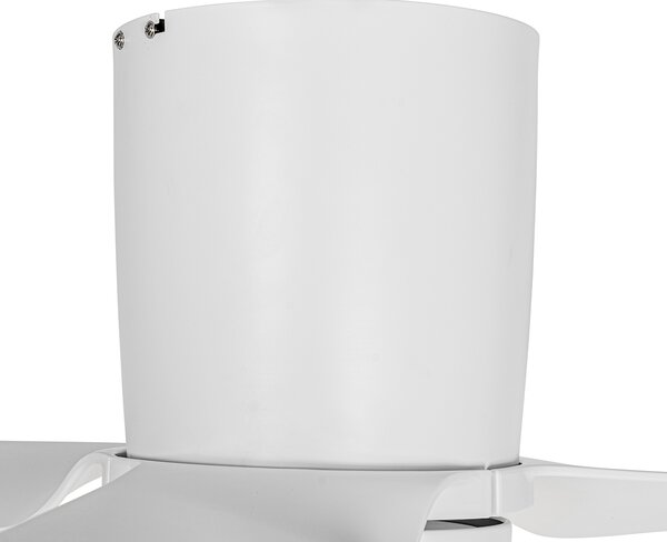 Stropný ventilátor biely 123 cm vrátane LED stmievateľný s diaľkovým ovládaním - Patty