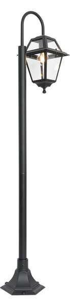 Klasická vonkajšia lampa čierna 135 cm IP44 - Berta