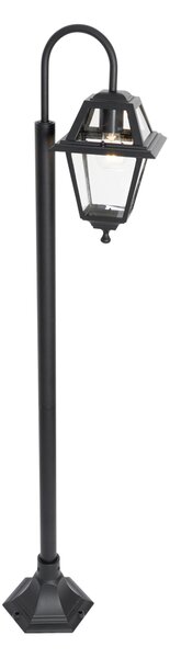 Klasická vonkajšia lampa čierna 135 cm IP44 - Berta