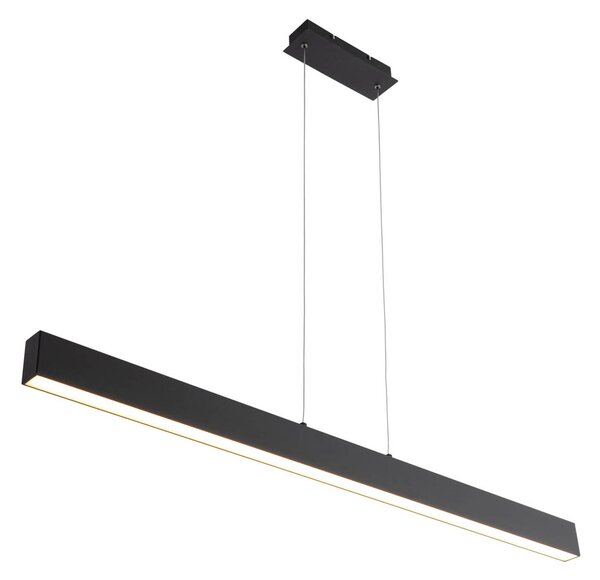 Závesná lampa čierna vrátane LED 3-krokové stmievanie 2700-4000K s prepínačom Dip - Keane