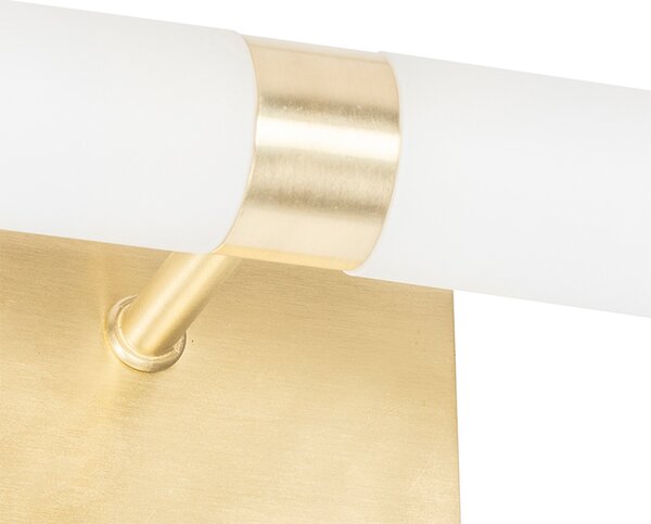 Moderná nástenná lampa do kúpeľne zlatá IP44 2-svetlá - Bath