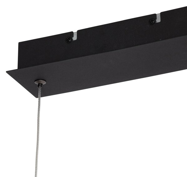 Závesná lampa čierna vrátane LED 3-krokové stmievanie 2700-4000K s prepínačom Dip - Keane