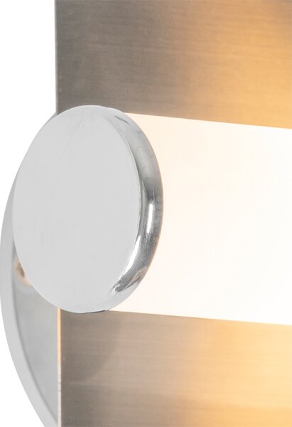 Moderná nástenná lampa do kúpeľne oceľ IP44 2-svetlo - Bath