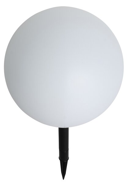 Vonkajšia lampa biela 30 cm vrátane LED IP44 solárna RGBW - Ludger
