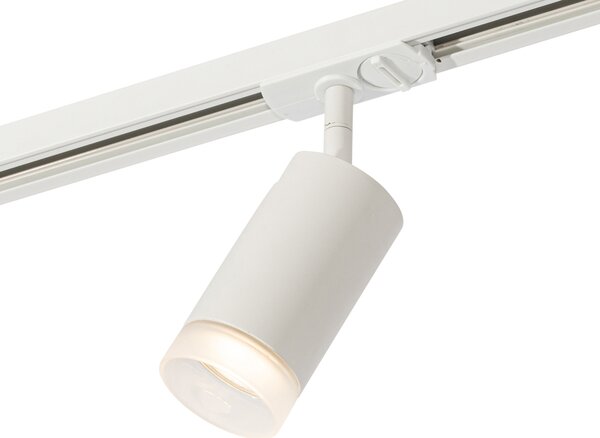 Moderný reflektor s bielym krúžkom pre 1-fázový koľajnicový systém GU10 50 mm - Iconic Jeana