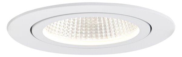Zapustené bodové svietidlo biele 9,5 cm vrátane LED 1015 lm stmievateľné IP65 - Gaius