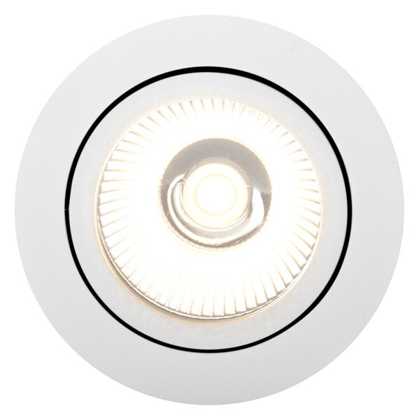 Zapustené bodové svietidlo biele 9,5 cm vrátane LED 1015 lm stmievateľné IP65 - Gaius