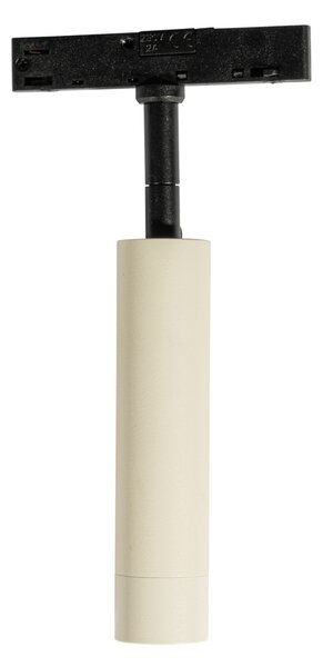 Moderné bodové svetlo béžové s čiernou pre 1-fázový koľajnicový systém - Slimline Uzzy