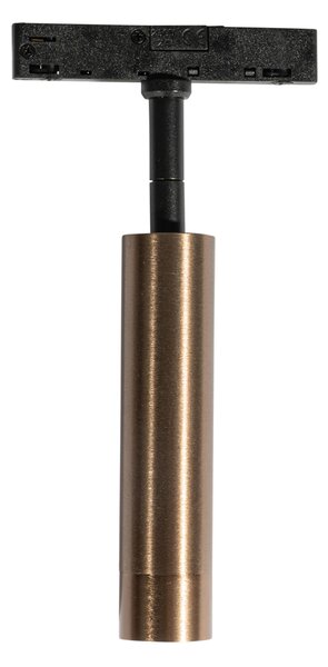 Moderné bodové svetlo tmavá bronz pre 1-fázový koľajnicový systém - Slimline Uzzy