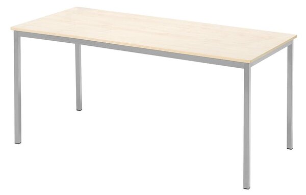 Jedálenský stôl JAMIE, 1800x800 mm, brezový laminát, šedá podnož