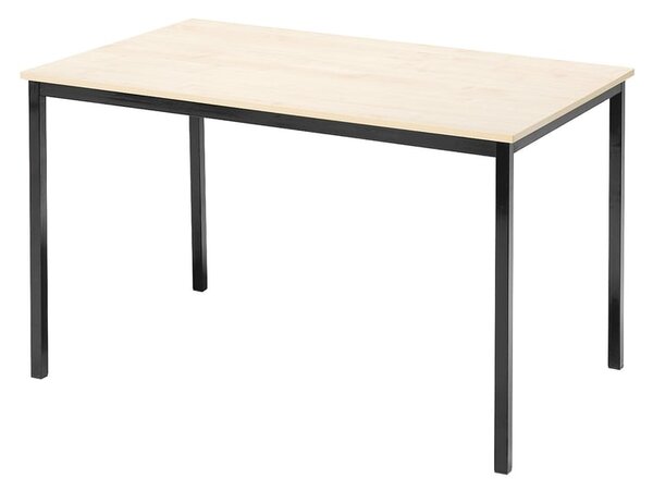 Jedálenský stôl JAMIE, 1200x800 mm, breza/čierna