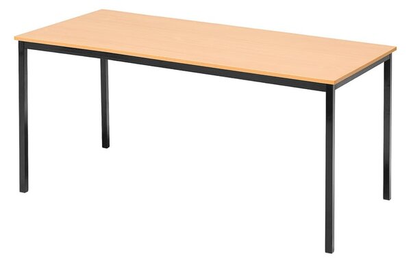 Jedálenský stôl JAMIE, 1800x800 mm, bukový laminát / čierna