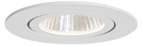 Zapustené bodové svietidlo biele 6,8 cm vrátane LED 545 lm stmievateľné IP65 - Gaius