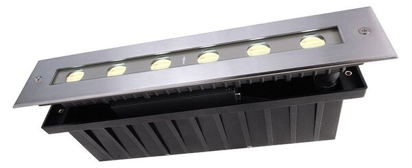 KapegoLED 730262 Zemné zápustné LED svietidlo, 230V, 10W, 730lm, 3000K, IP67, 328x63x65mm, asymmetric