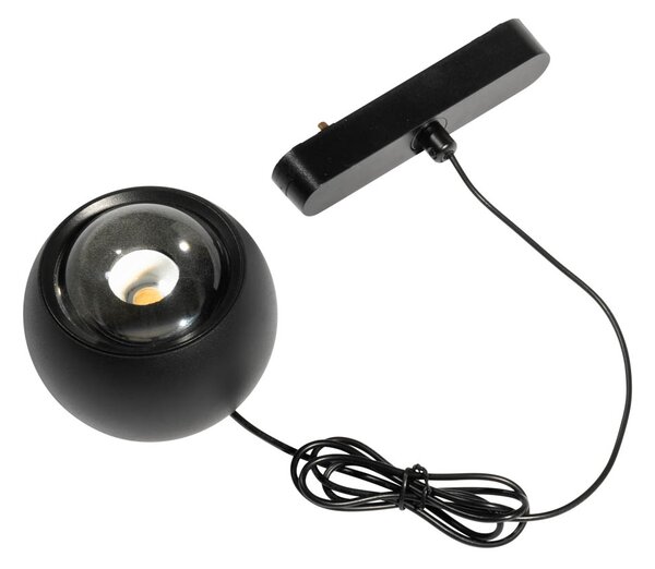 Moderné závesné svietidlo čierne pre 1-fázový koľajnicový systém vrátane LED - Magnetic Lance