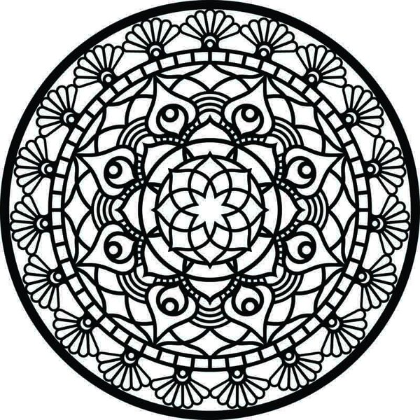 Mandala života okrúhla drevená stena z preglejky - Unikátny umelecký kúsok pre váš domov I SENTOP PR0176 HEU+