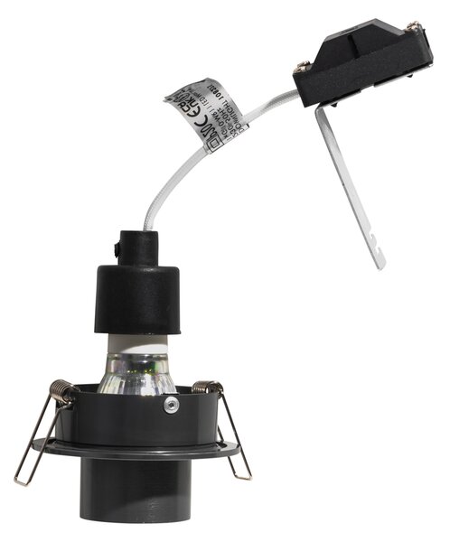 Moderné zabudované bodové svetlo tmavosivé GU10 35 mm okrúhle výkyvné - Installa