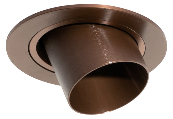 Moderné zabudované bodové svetlo tmavá bronz GU10 35 mm okrúhle sklopné - Installa