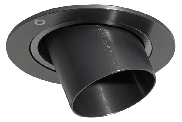 Moderné zabudované bodové svetlo tmavosivé GU10 35 mm okrúhle výkyvné - Installa