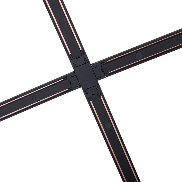 Moderný koľajnicový systém čierny 1-fázový 800 cm - Magnetic