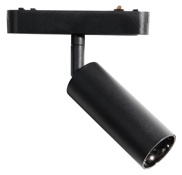 Moderné čierne bodové svetlo pre 1-fázový koľajnicový systém 4,5 W 3000 K - Magnetic Samson