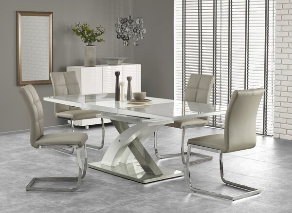 Halmar Rozkladací jedálenský stôl SANDOR 2 160(220)x90 sivý