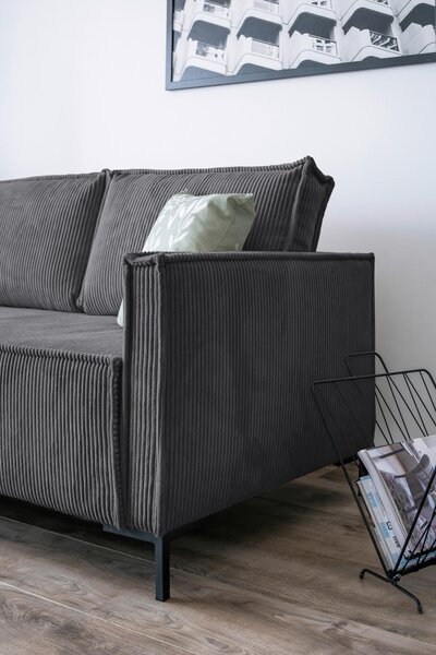 ROHOVÁ SEDAČKA, textil, sivá MID.YOU - Online Only obývacie izby, Online Only