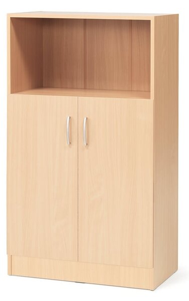 Kancelárska skriňa FLEXUS, 1 otvorená polica, 1325x760x415 mm, buk