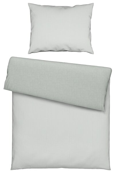 OBOJSTRANNÁ POSTEĽNÁ BIELIZEŇ, flanel, zelená, biela, 140/200 cm Esposa - Obliečky & plachty