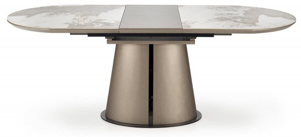 Halmar Rozkladací jedálenský stôl ROBINSON 160(200)x90 béžový mramor/cappuccino