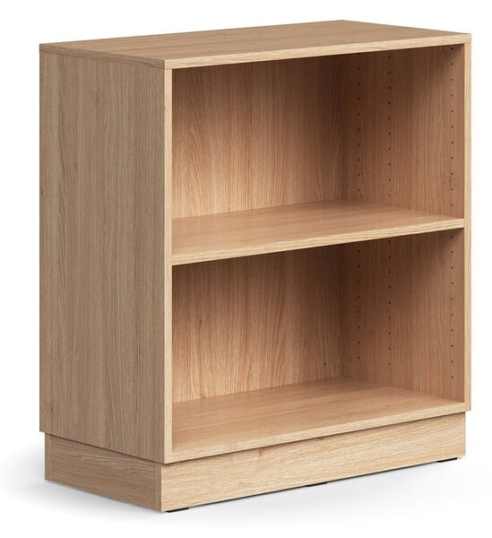 Knižnica QBUS, 1 polica, so soklom, 868x800x400 mm, dub