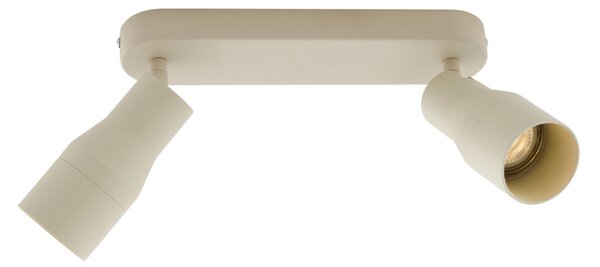 Zaoblené stropné bodové svetlo béžové GU10 50 mm 2-svetlo - Stanley