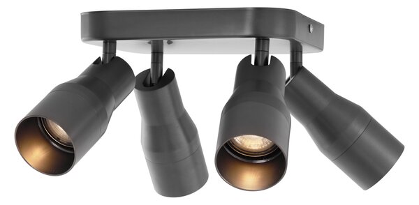 Štvorbodové stropné bodové svietidlo GU10 50 mm štvorcové - Stanley