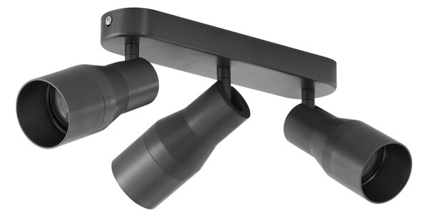 Zaoblené stropné bodové svetlo tmavosivé GU10 50 mm 3-svetlo - Stanley