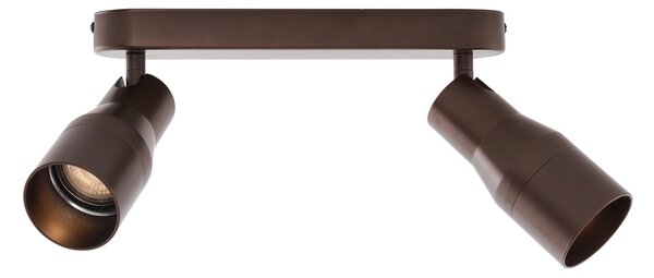 Zaoblené stropné bodové svetlo tmavá bronz GU10 50 mm 2-svetlo - Stanley
