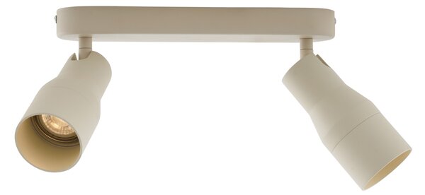 Zaoblené stropné bodové svetlo béžové GU10 50 mm 2-svetlo - Stanley