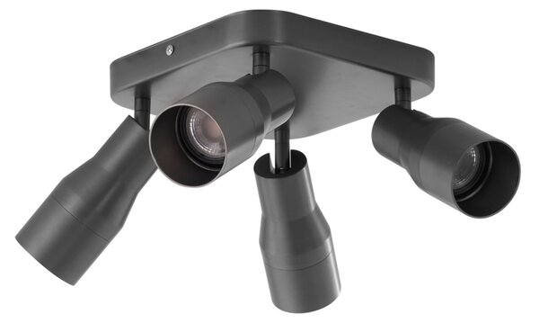 Štvorbodové stropné bodové svietidlo GU10 50 mm štvorcové - Stanley