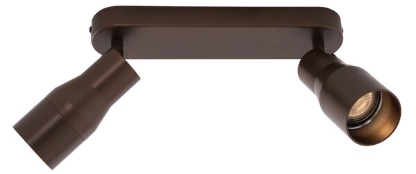Zaoblené stropné bodové svetlo tmavá bronz GU10 50 mm 2-svetlo - Stanley