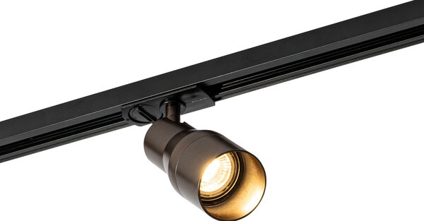 Moderné bodové svetlo tmavá bronz pre 1-fázový koľajnicový systém - Iconic Kohua