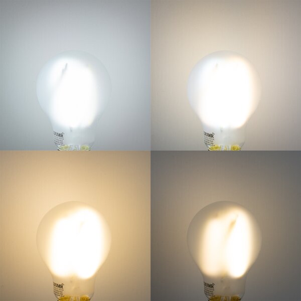 Sada 5 ks Inteligentné stmievateľné LED žiarovky E27 A60 matné 7W 806lm 2700-6500K